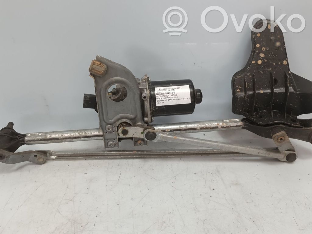 BMW 3 GT F34 Mechanizm i silniczek wycieraczek szyby przedniej / czołowej