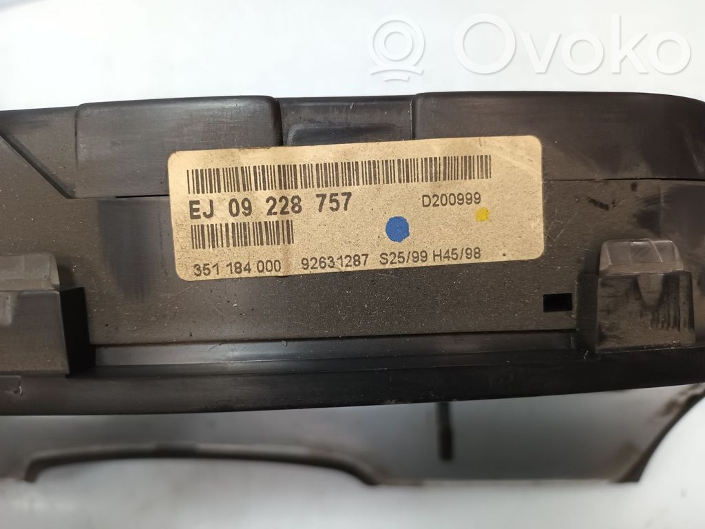Opel Zafira A Tachimetro (quadro strumenti)