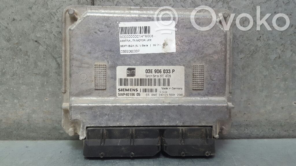 Unitate/modul de control motor   03E906033P
