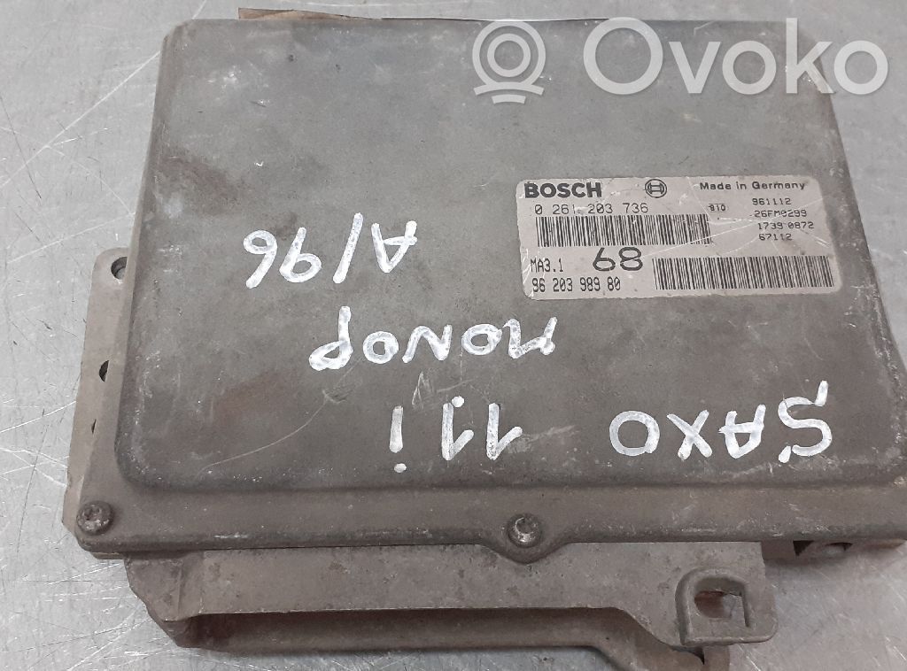 Citroen Saxo Unitate/modul de control motor 