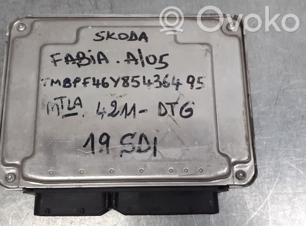 Skoda Fabia Mk1 (6Y) Centralina/modulo del motore