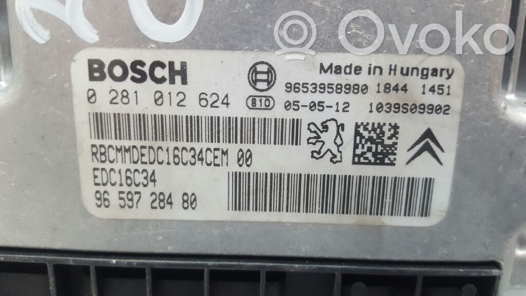 Motorsteuergerät/-modul   9659728480,0281012624