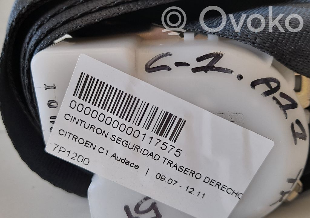 Cinturón trasero   7P1200