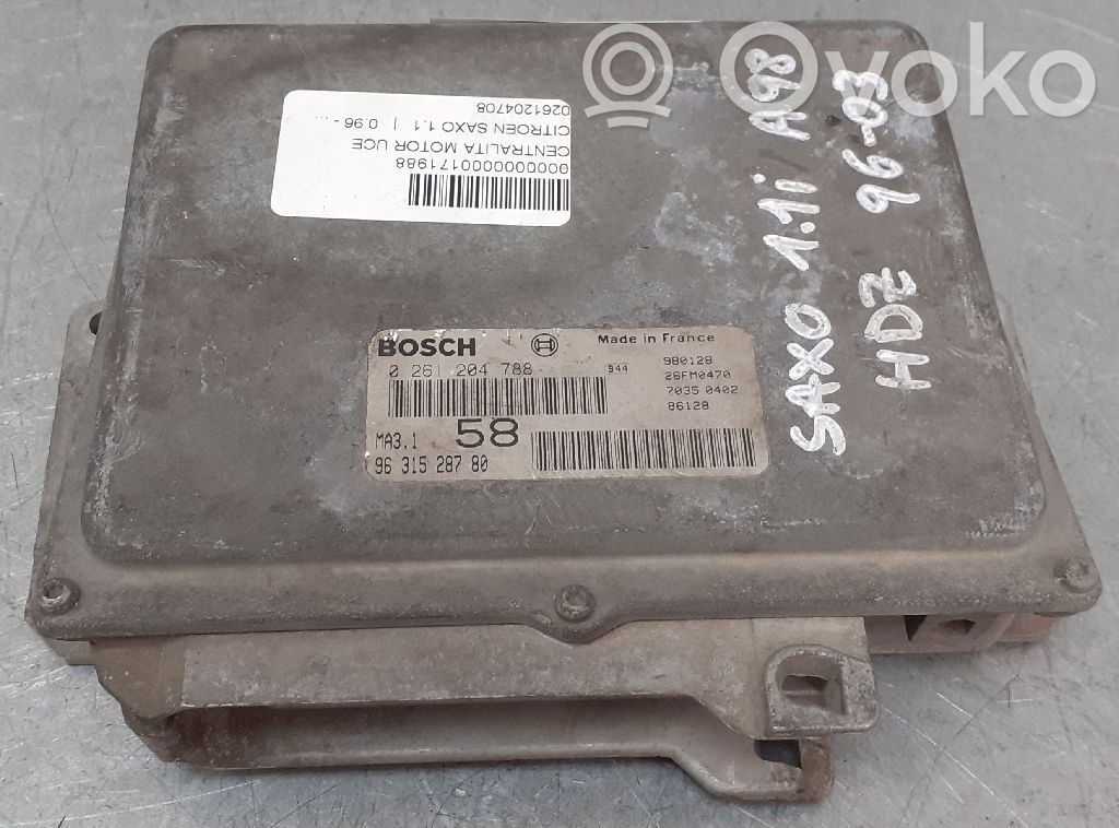 Centralina/modulo del motore   9631528780