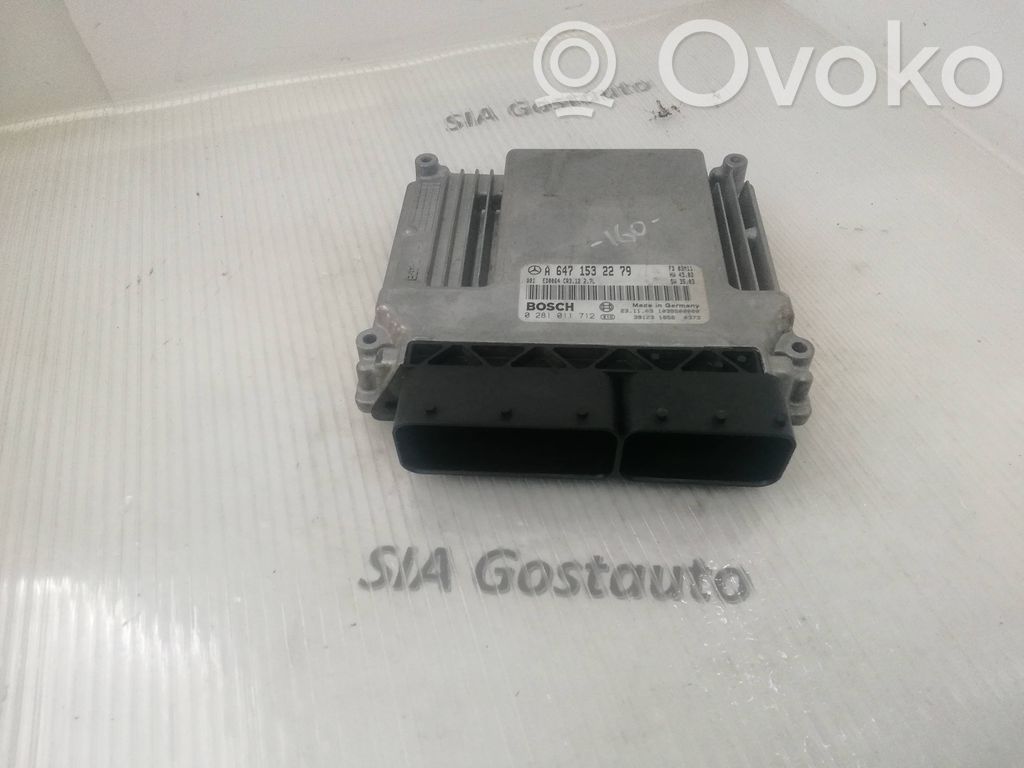 Engine control unit/module   0281011712,A6471532279