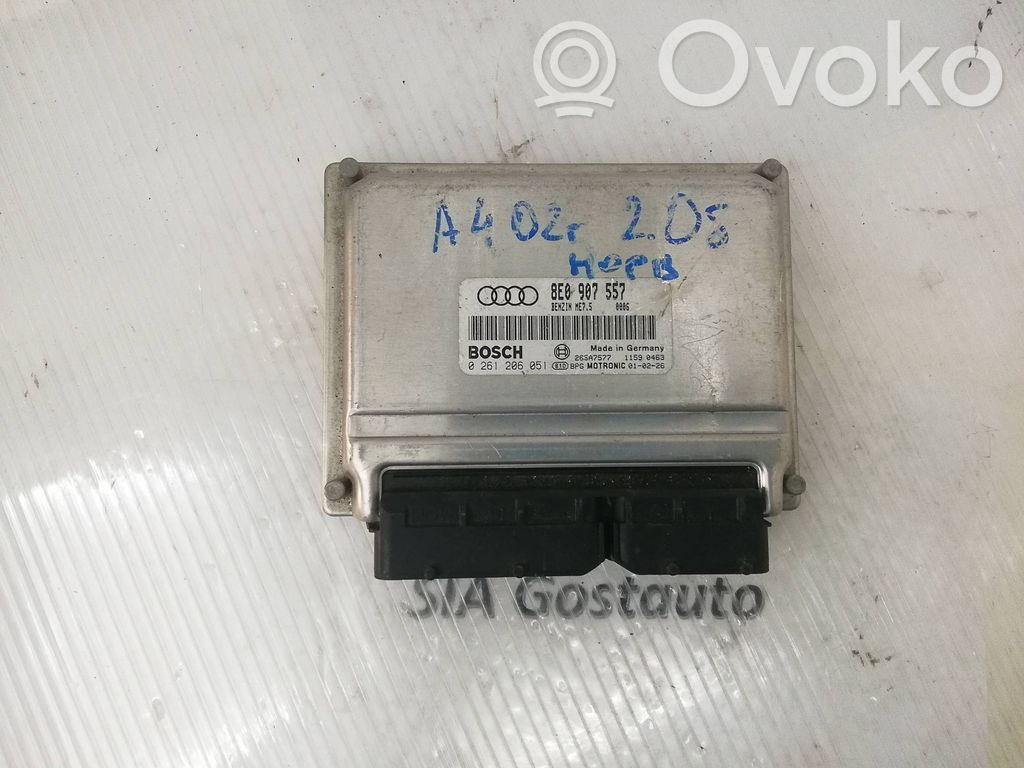 Engine control unit/module   8E0907557,0261206051