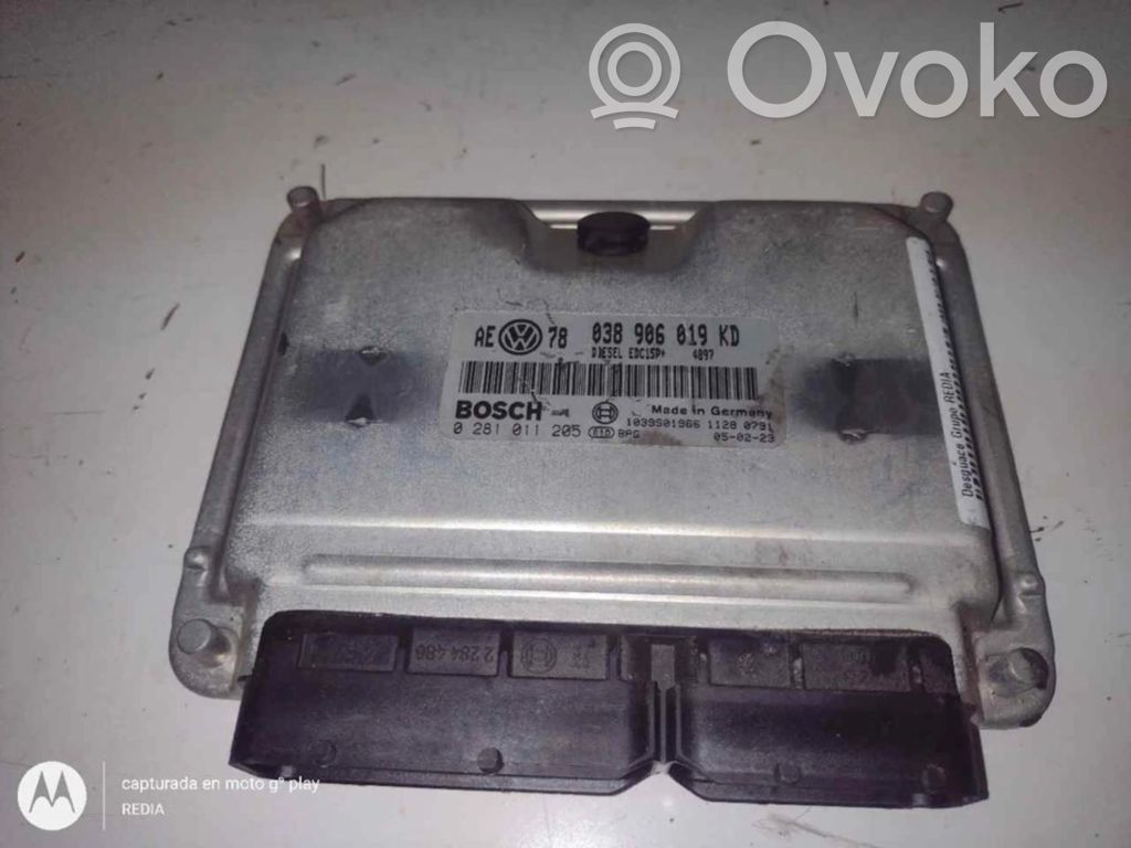 Unité de commande, module ECU de moteur   038906019KD