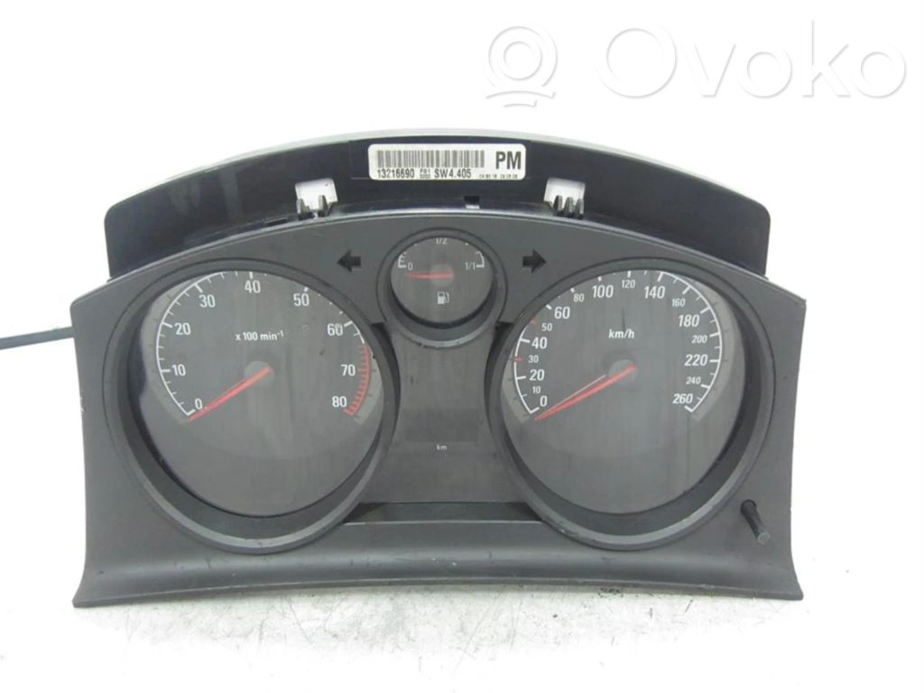 Opel Astra H Tachimetro (quadro strumenti)
