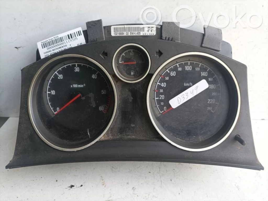 Tachimetro (quadro strumenti)   13216684,13216684