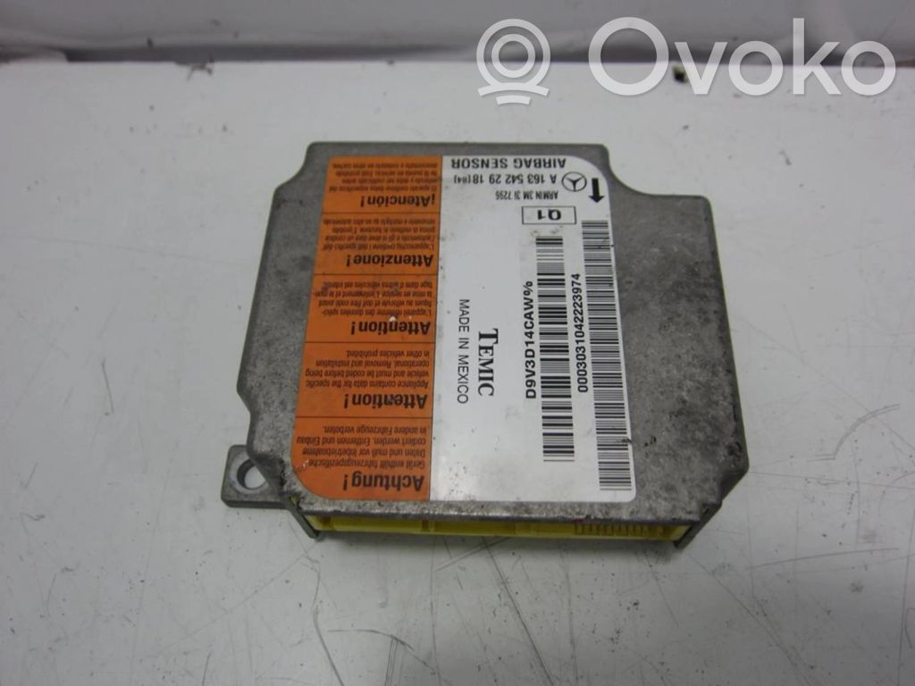 Mercedes-Benz CL C215 Centralina/modulo airbag