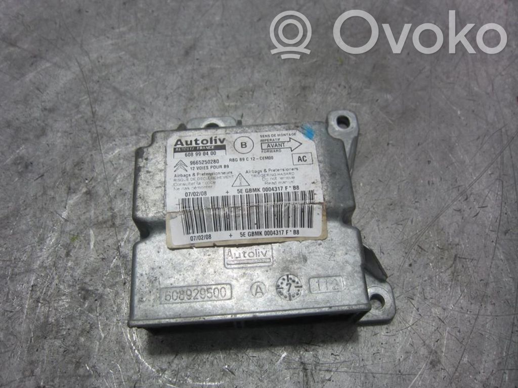 Peugeot Partner Airbag control unit/module 