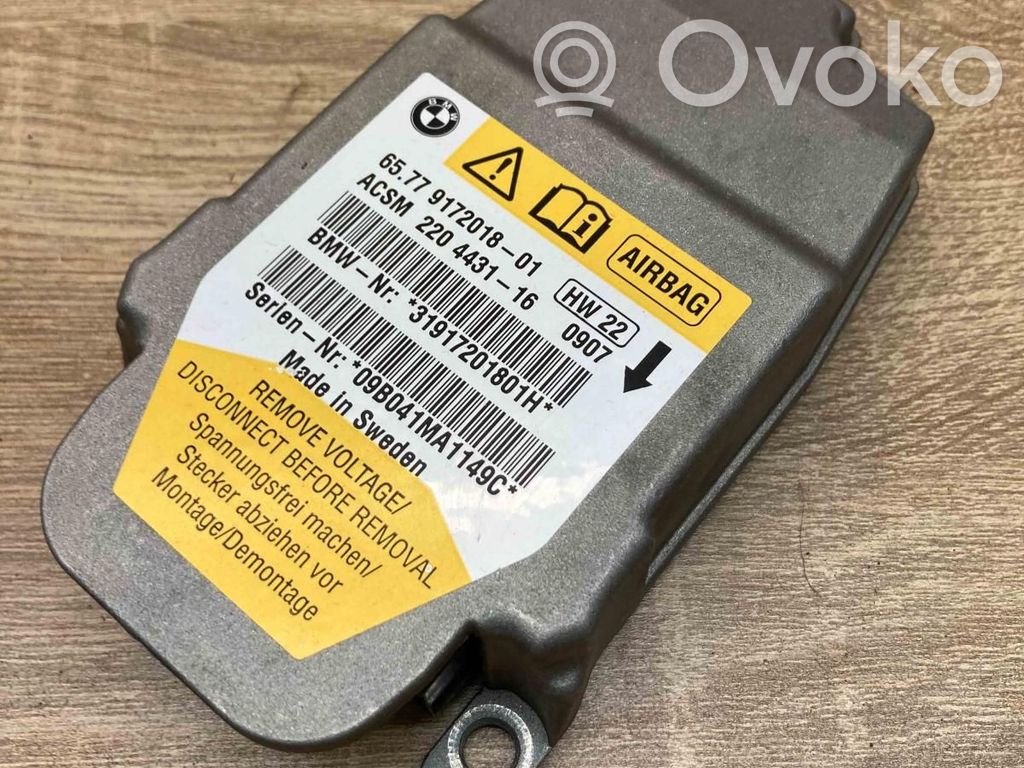 Airbag control unit/module   9172018,220443116