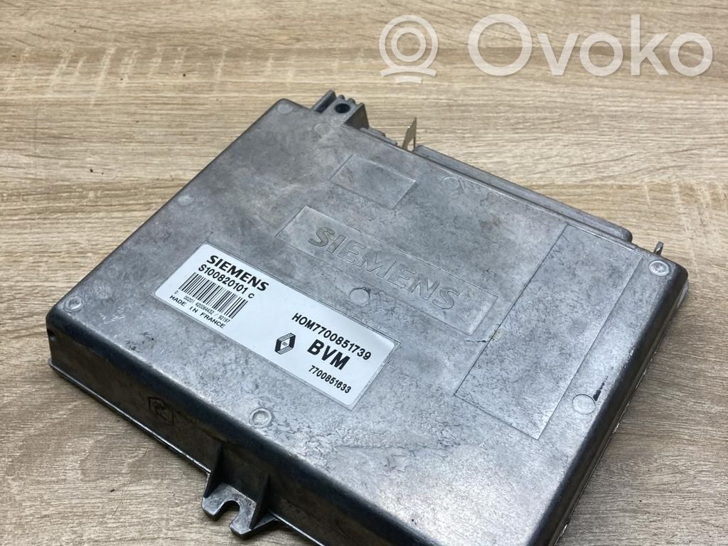 Engine control unit/module ECU   7700851739,S100820101C