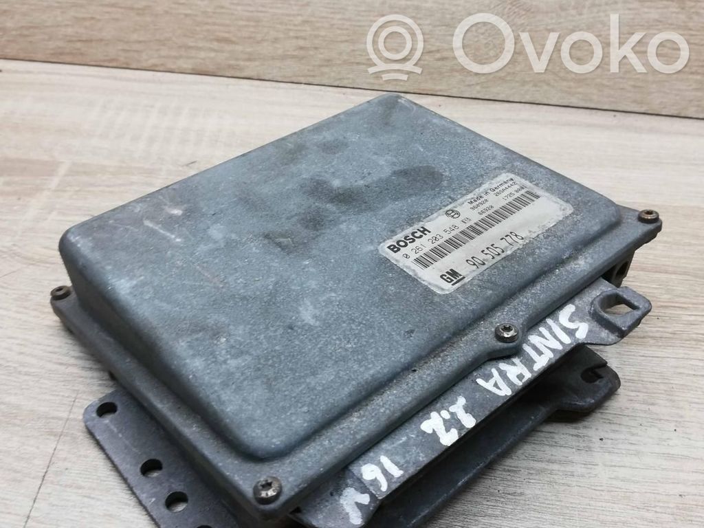 Engine control unit/module ECU   0261203548,90505778