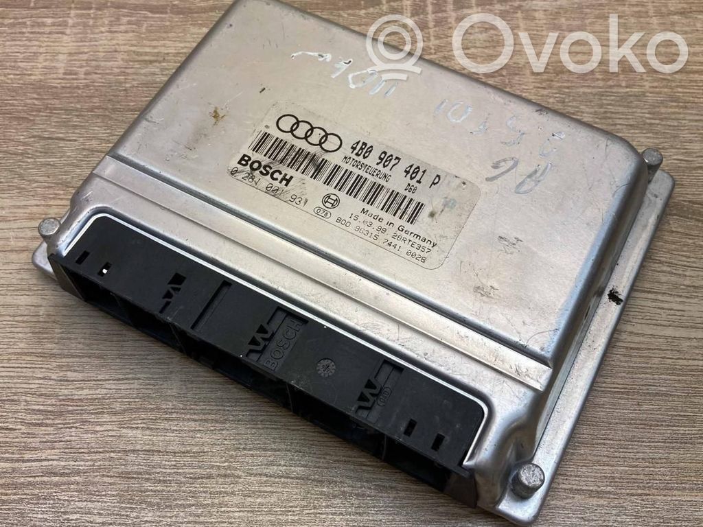 Engine control unit/module ECU   4B0907401P,0281001931,RUN