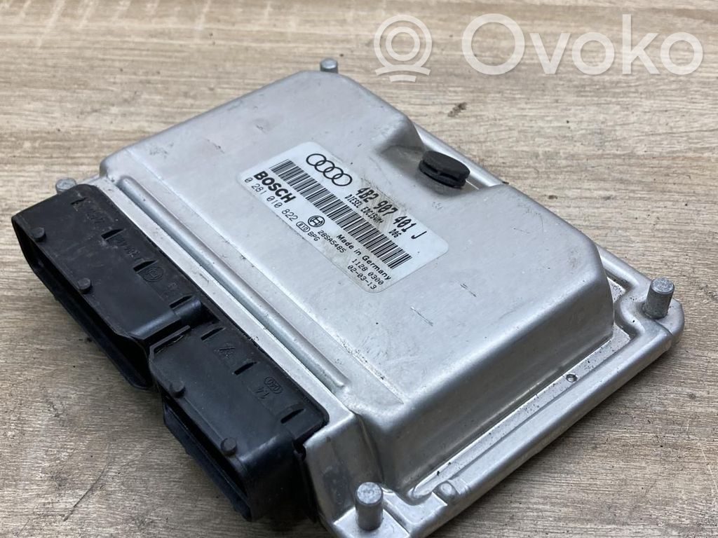 Audi A6 S6 C5 4B Unité de commande, module ECU de moteur 