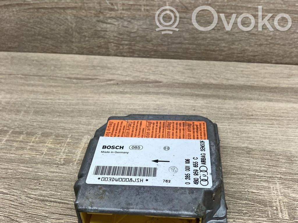 Audi A6 S6 C5 4B Centralina/modulo airbag 