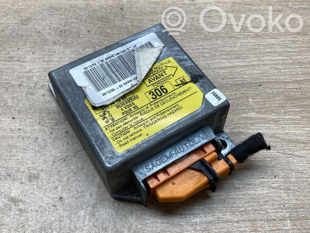 Peugeot 306 Module de contrôle airbag 