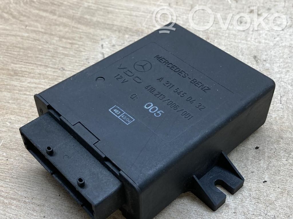 Mercedes-Benz E W211 Air suspension control unit module (rear) 