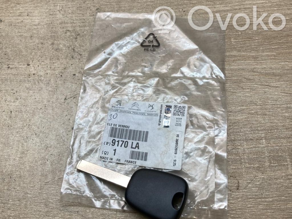 Citroen DS4 Užvedimo raktas (raktelis)/ kortelė 