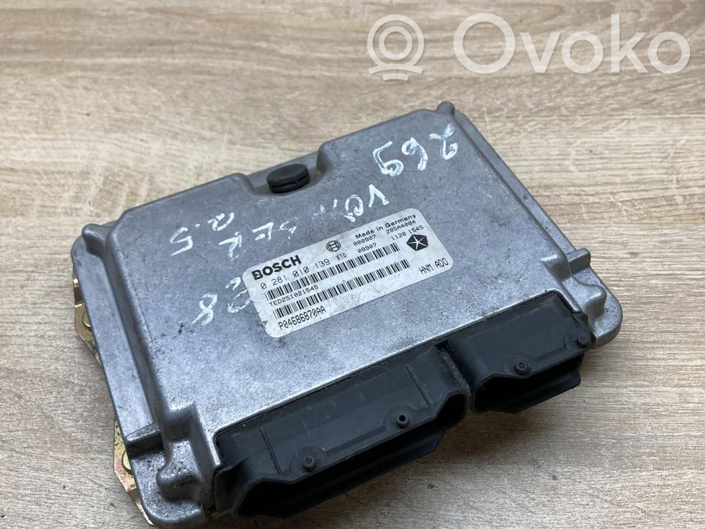 Engine control unit/module ECU   P04686870AA,0281010139