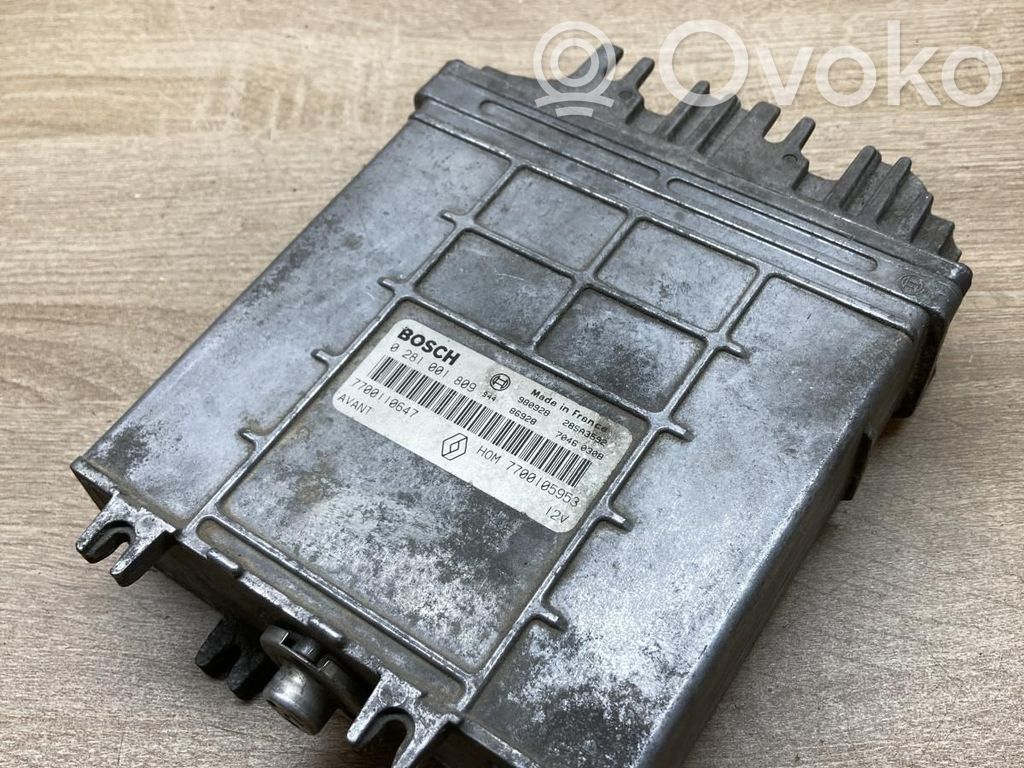 Engine control unit/module ECU   7700105953,7700110647,0281001809