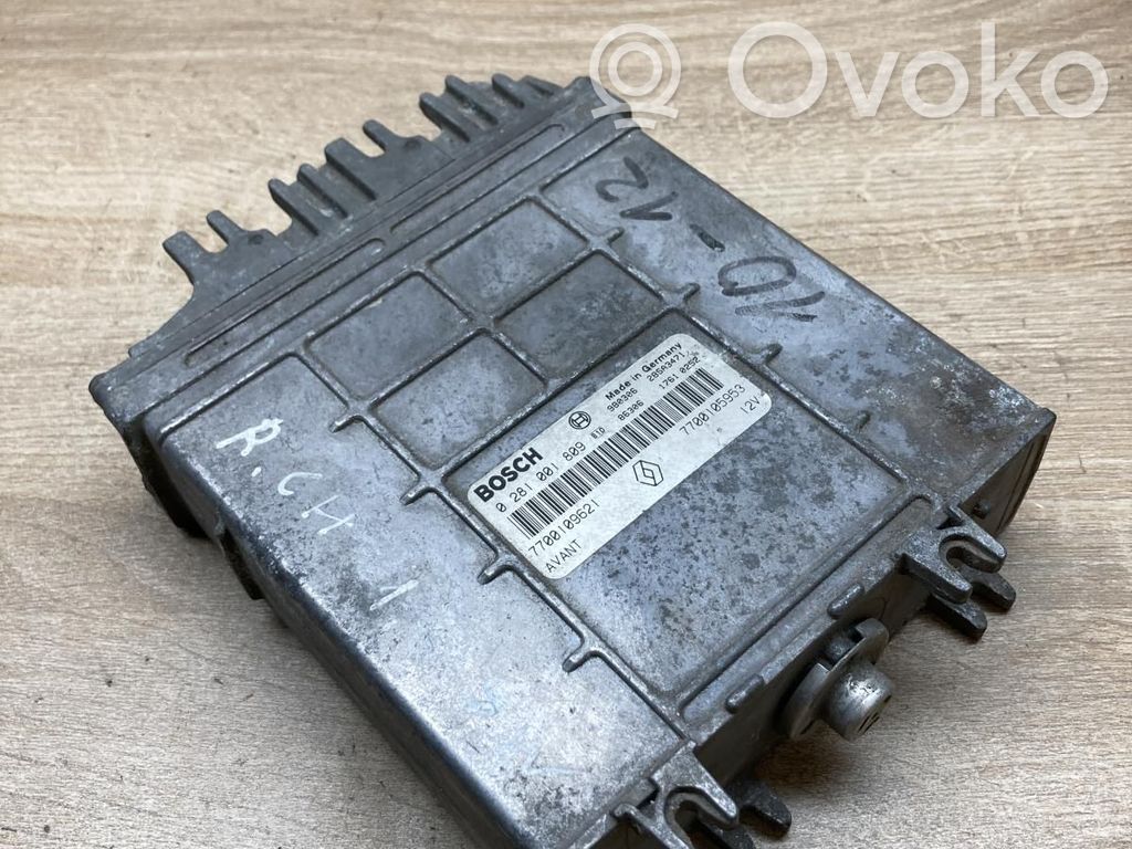 Engine control unit/module ECU   7700109621,7700105953,0281001809