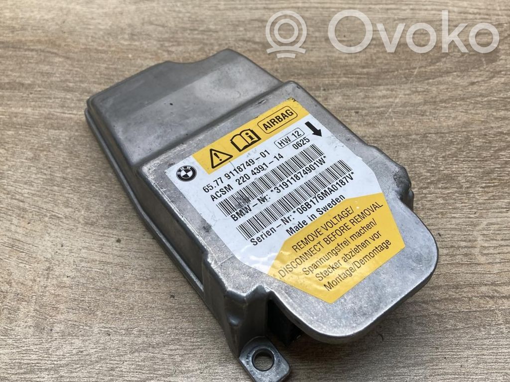 Unidad de control/módulo del Airbag   9118749,220439114