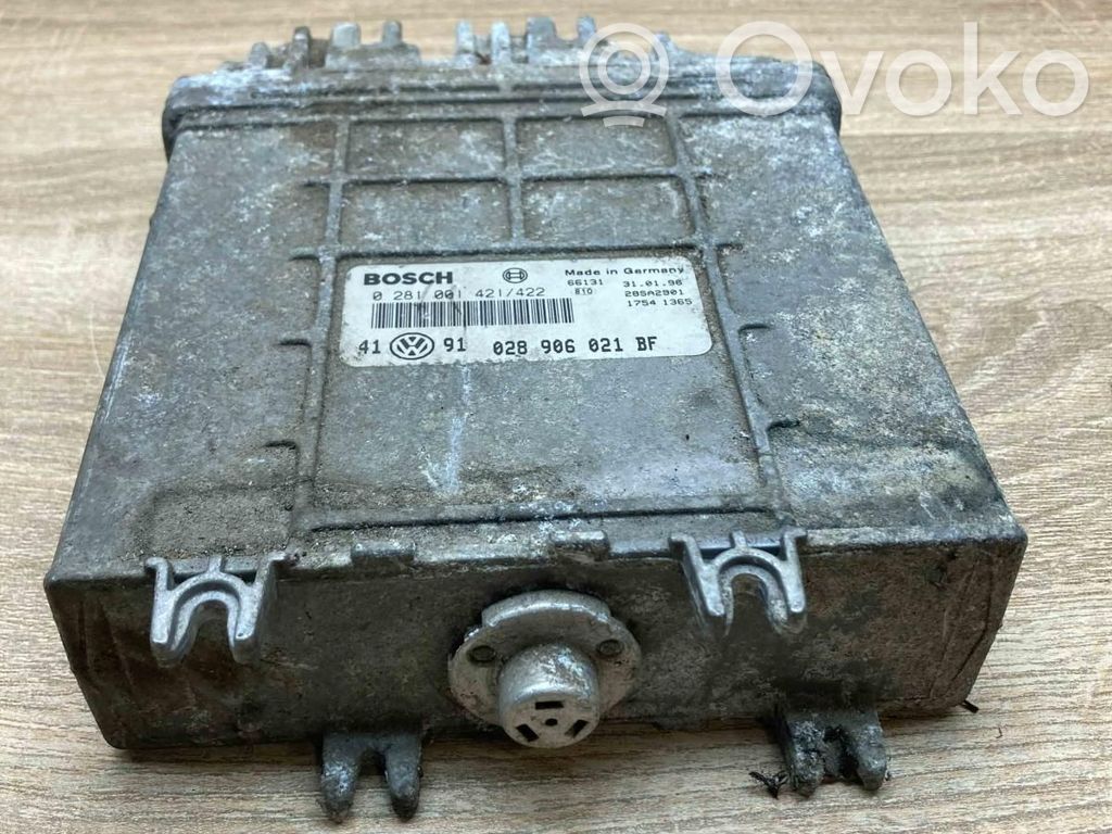 Unité de commande, module ECU de moteur   028906021BF,0281001421