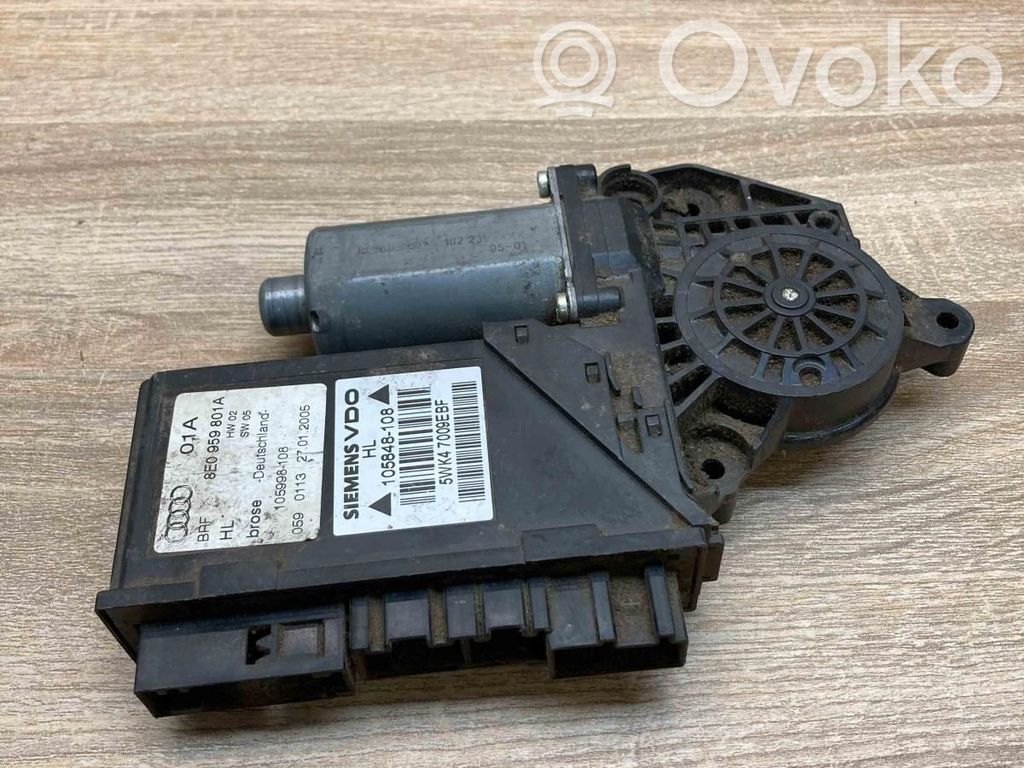 Audi A4 S4 B6 8E 8H Motorino alzacristalli della portiera posteriore