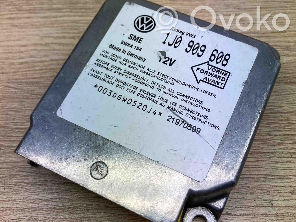 Sterownik / Moduł Airbag   1J0909608,5WK154