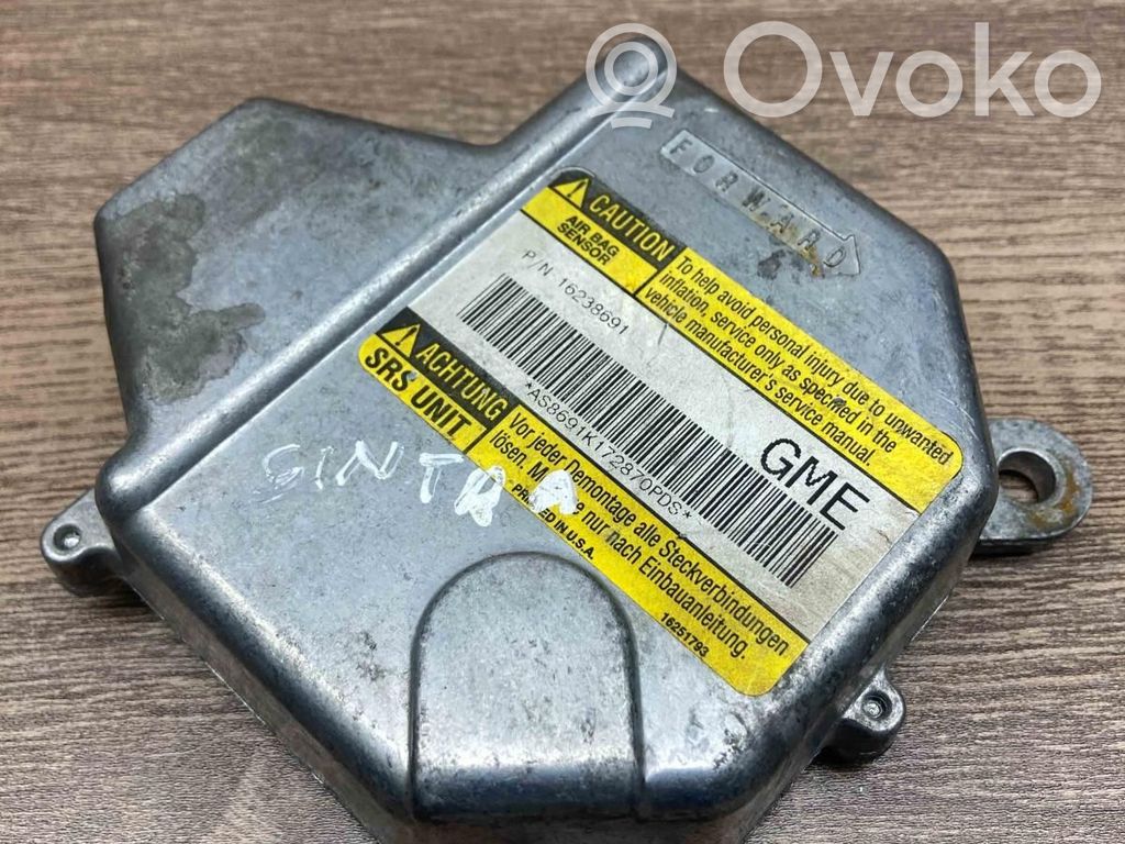 Sterownik / Moduł Airbag   16238691,AS8691K172870PDS,GME