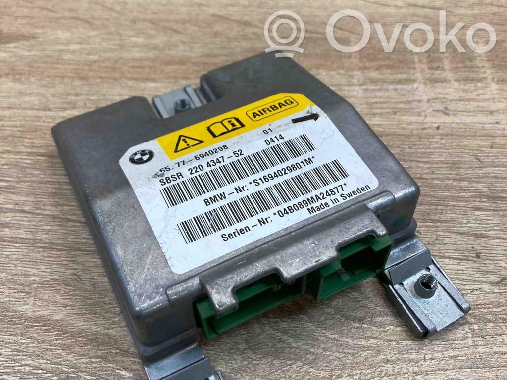BMW 5 E60 E61 Oro pagalvių valdymo blokas 