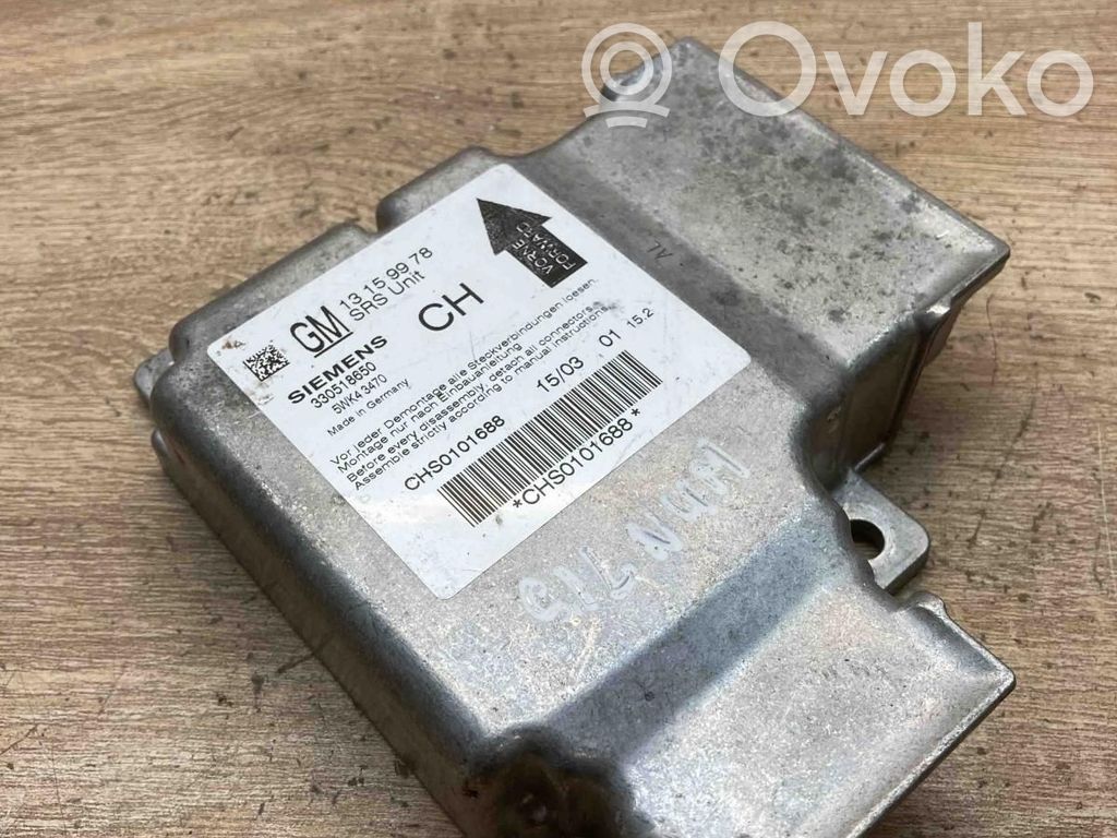 Opel Signum Centralina/modulo airbag 