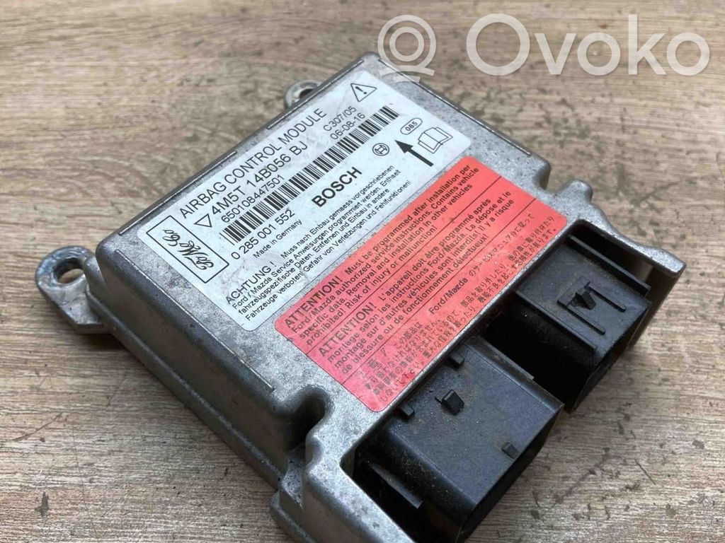 Centralina/modulo airbag   4M5T14B056BJ,0285001552
