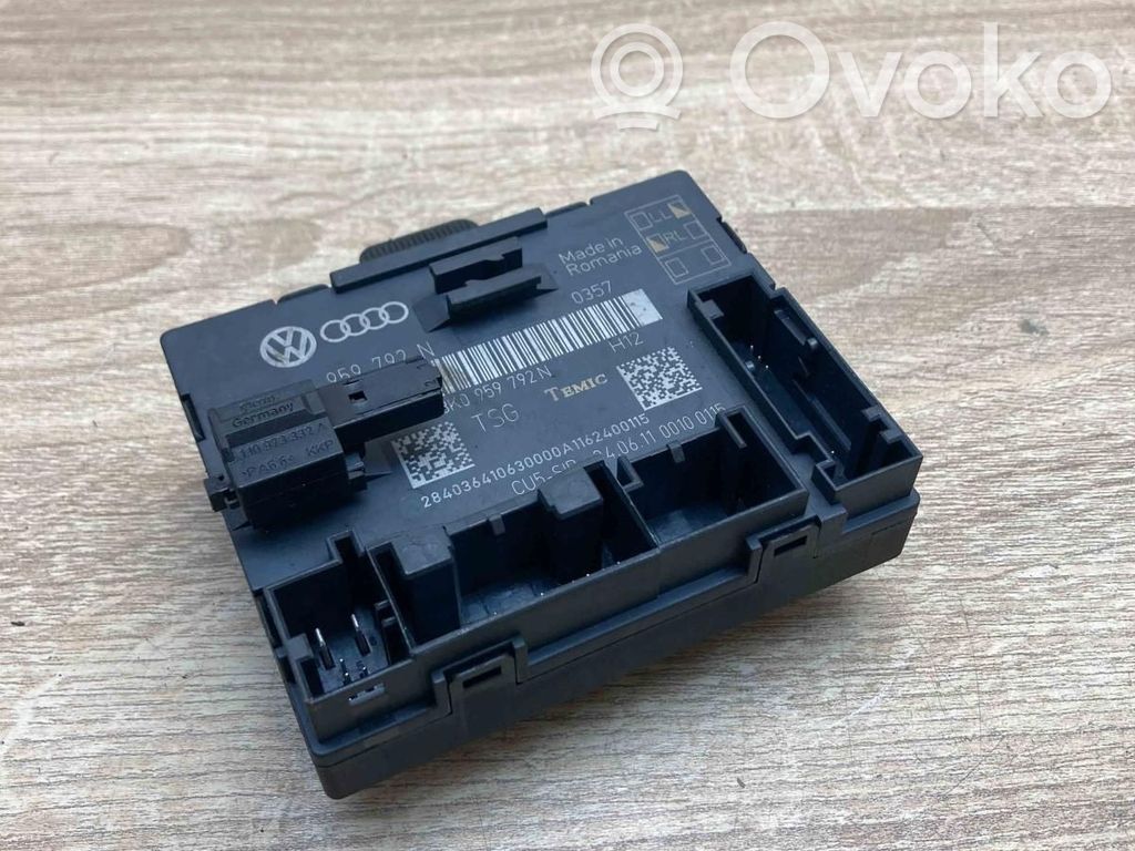 Audi A4 S4 B8 8K Centralina/modulo portiere 