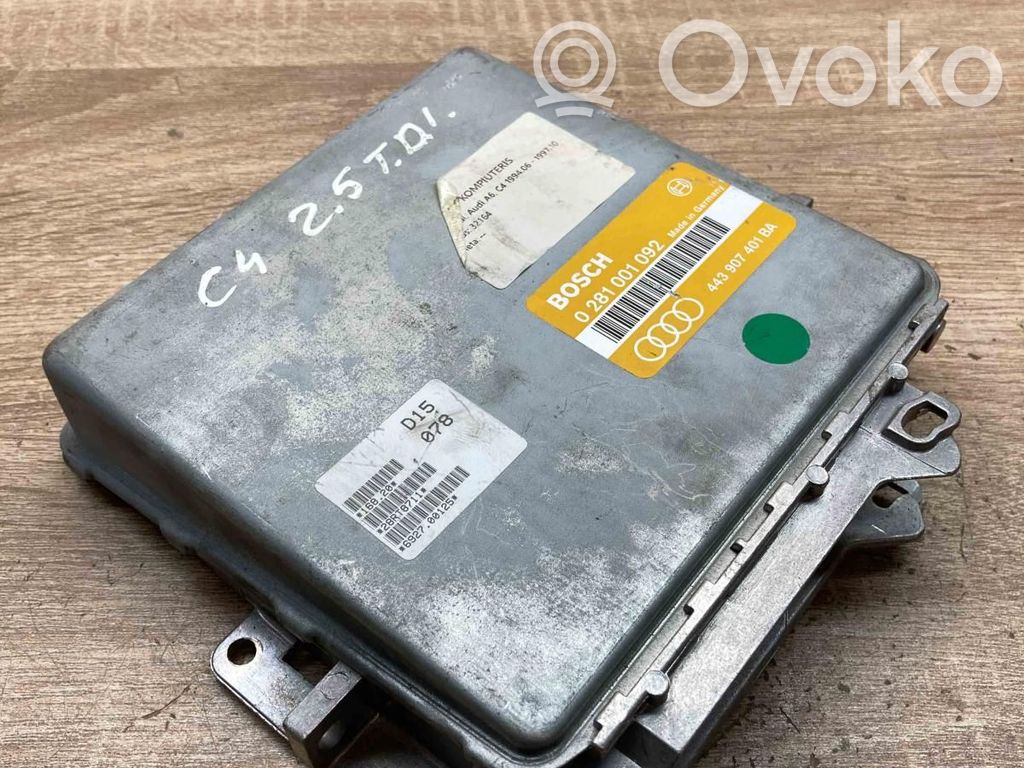 Engine control unit/module ECU   443907401BA,0281001092
