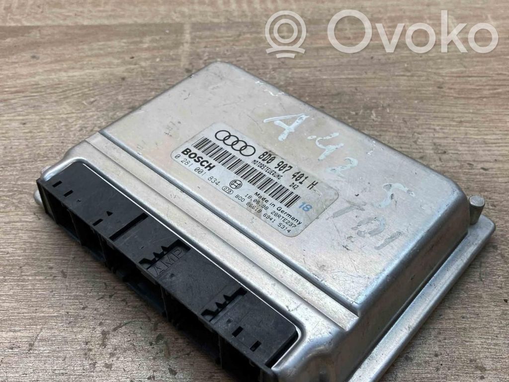 Engine control unit/module ECU   8D0907401H,0281001834