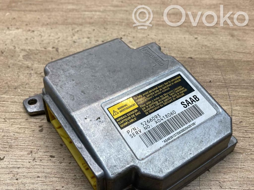 Saab 9-5 Centralina/modulo airbag 