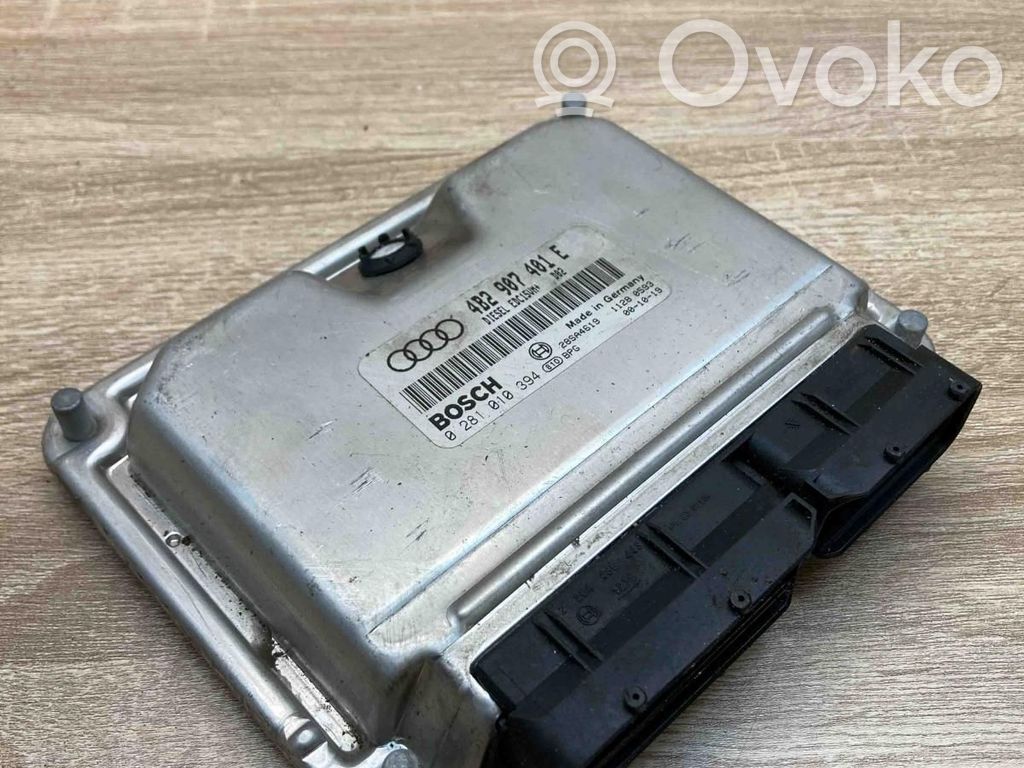 Engine control unit/module ECU   4B2907401E,0281010394