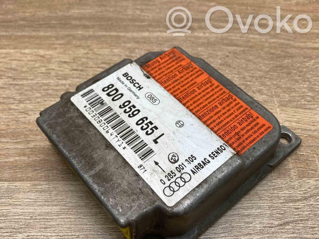 Audi A4 S4 B5 8D Centralina/modulo airbag 