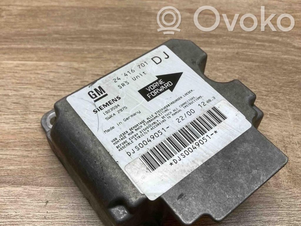 Unidad de control/módulo del Airbag   24416701,5WK42975,USED