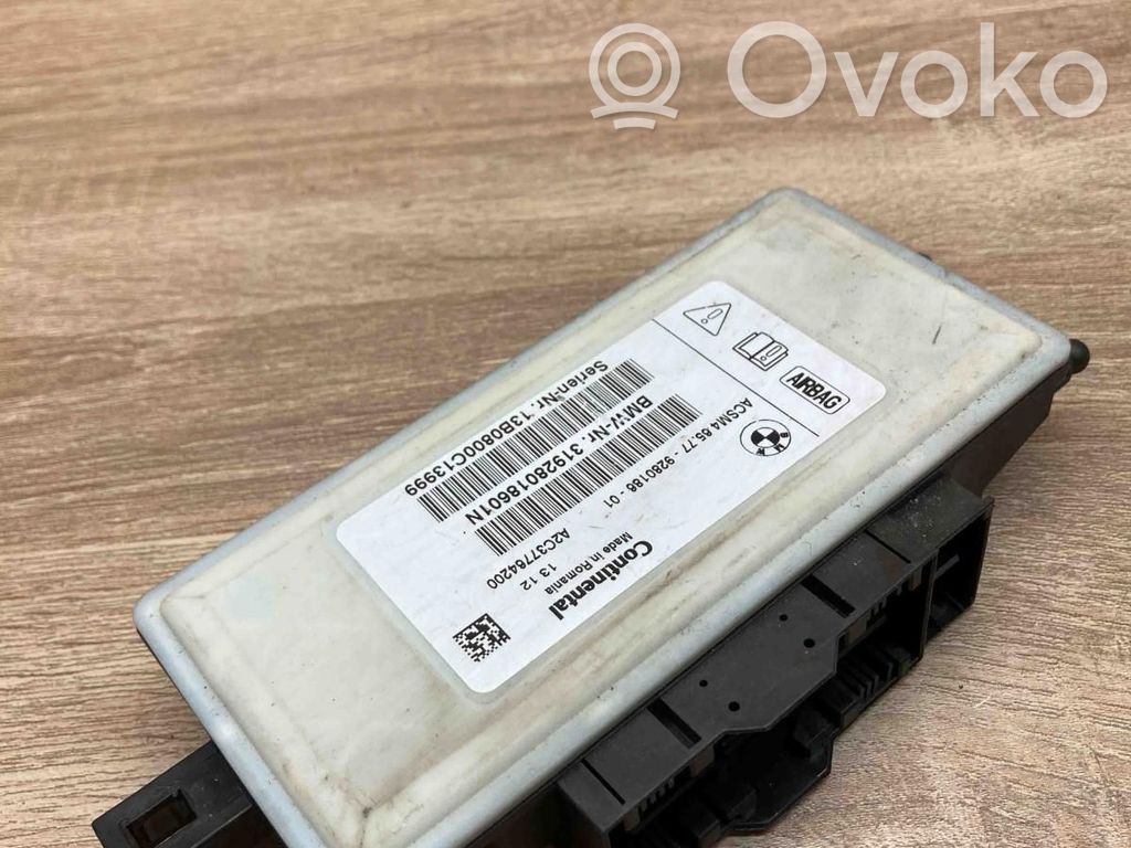 BMW 5 F10 F11 Unitate/modul de comandă airbaguri 