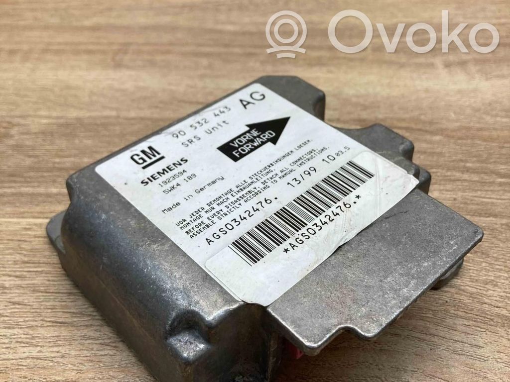 Opel Corsa B Sterownik / Moduł Airbag 