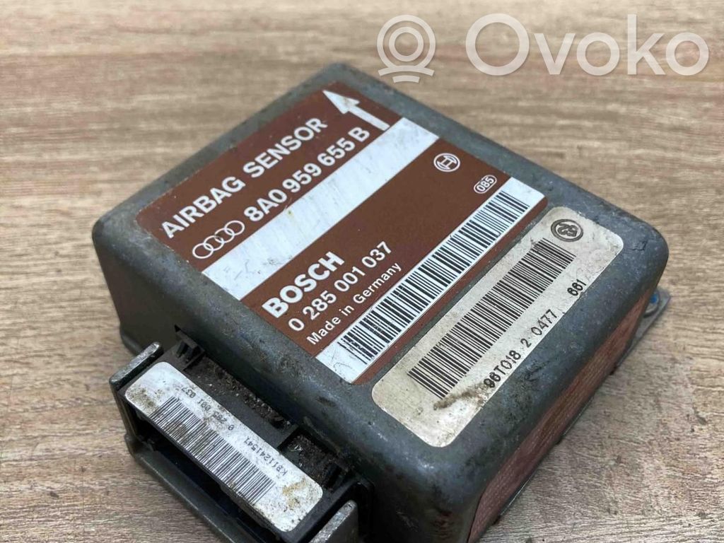 Centralina/modulo airbag   8A0959655B,0285001037