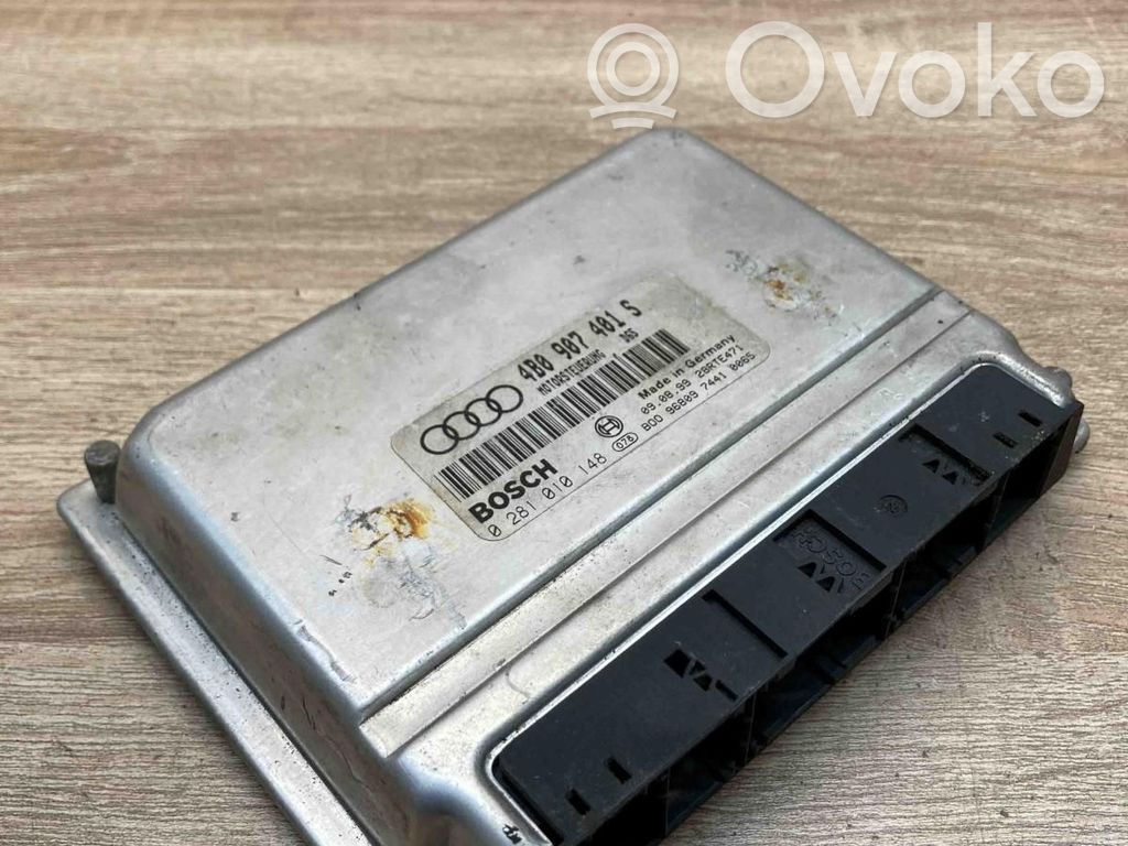 Engine control unit/module ECU   4B0907401S,0281010148