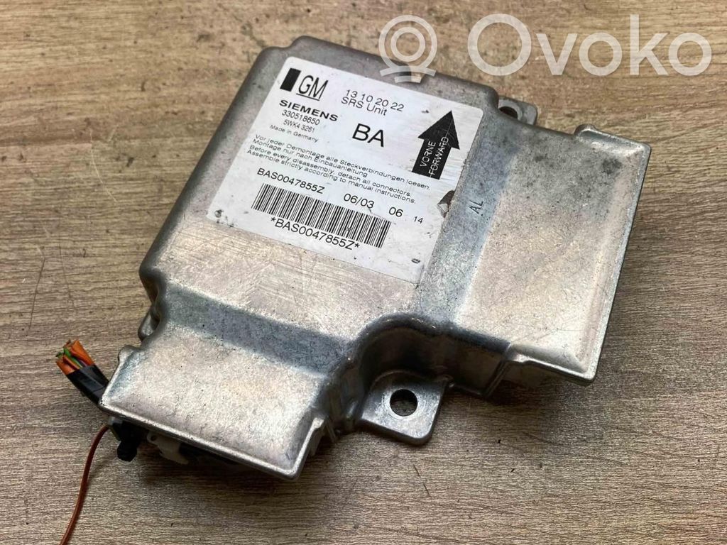 Opel Vectra C Unitate/modul de comandă airbaguri 
