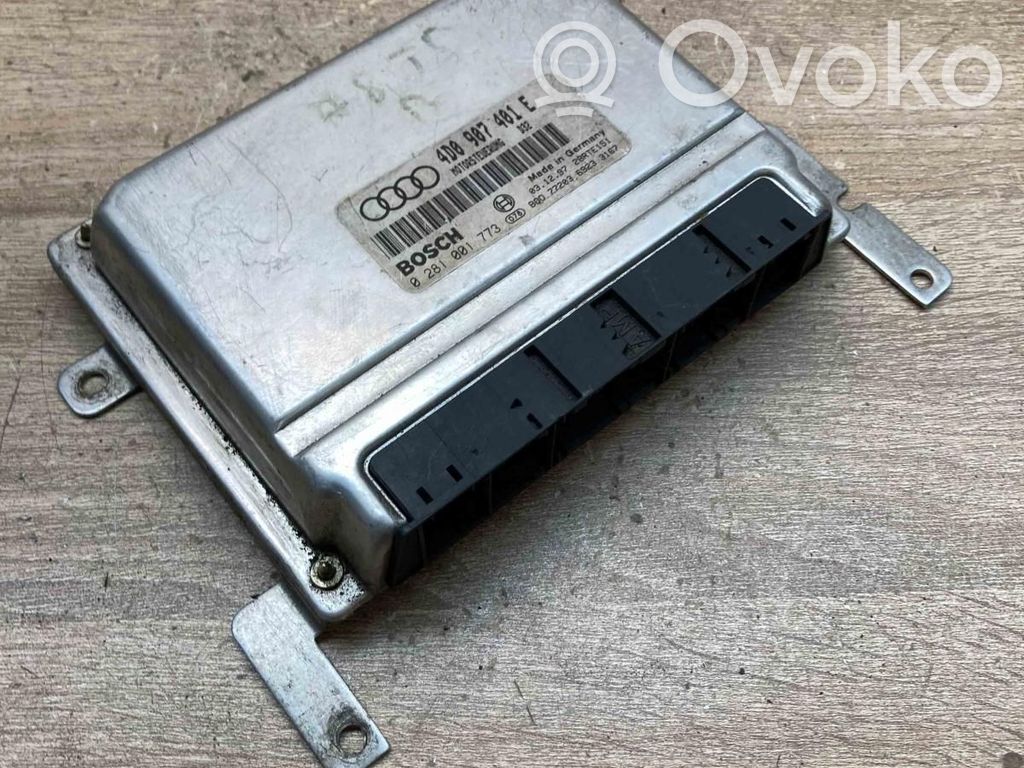 Engine control unit/module ECU   4D0907401E,0281001773