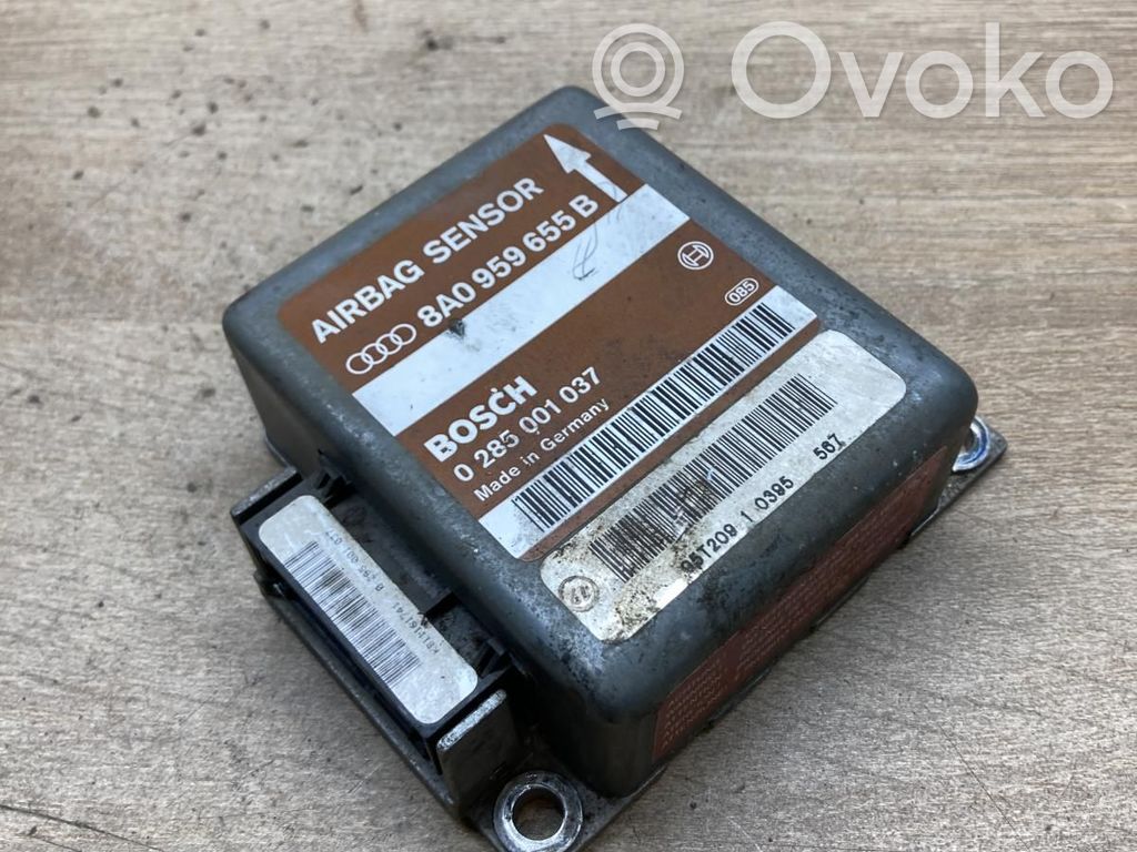 Centralina/modulo airbag   8A0959655B,0285001037