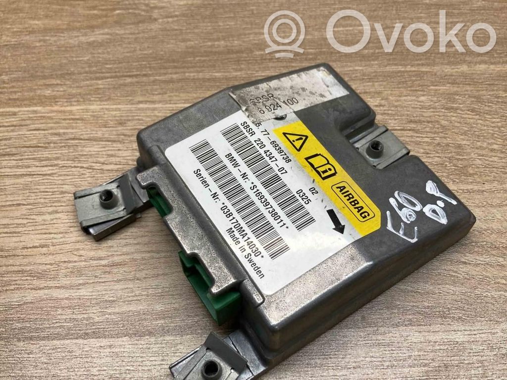 BMW 5 E60 E61 Unitate/modul de comandă airbaguri 